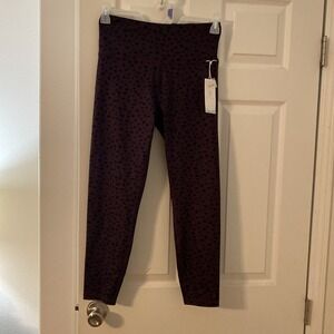 Balance‎ Collection Activewear Leggings Wild Plum/Black Animal Spots Large